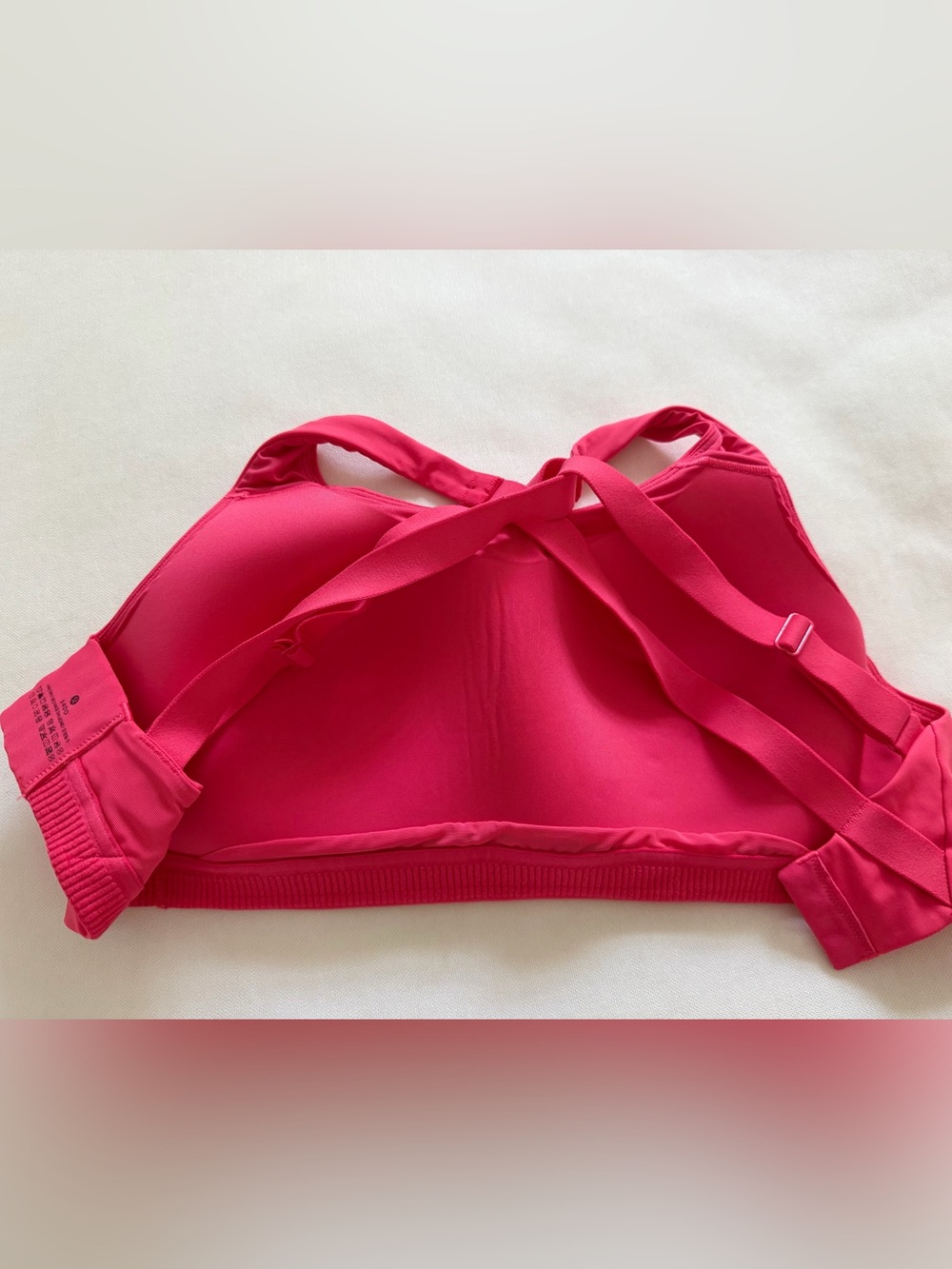 Lululemon Energy High Support Bra - Lip Stick, Hot Pink 34DD - Picture 2 of 4